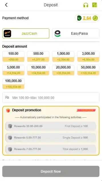 vh777 deposit